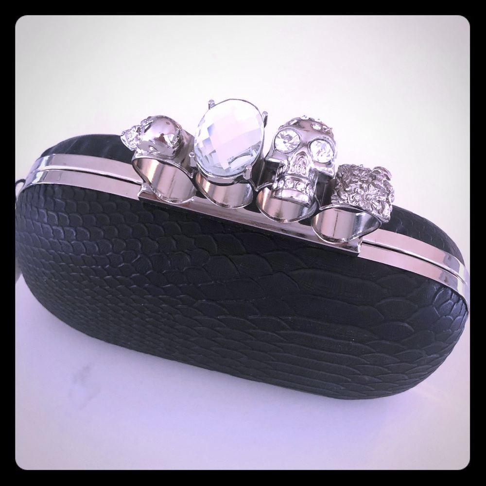 SOLD!!!! 🔥 Black Python Clutch!